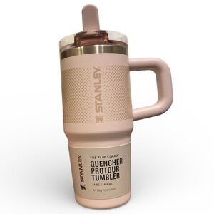 STANLEY QUENCHER PROTOUR TUMBLER FLIP STRAW 14 OZ SMALL NEW IN BOX ROSE QUARTZ